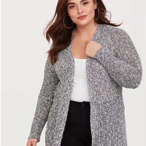 Torrid Gray Knit Duster